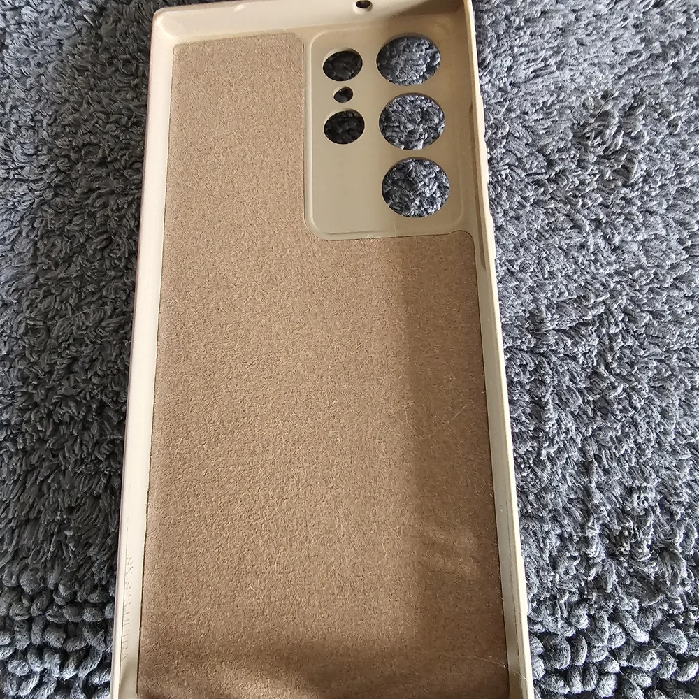 Samsung Galaxy S23 Ultra Tan Phone Case with Coffee-Themed PopSocket